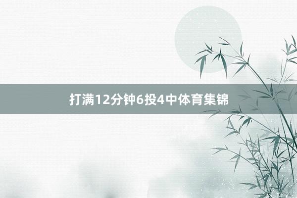 打满12分钟6投4中体育集锦