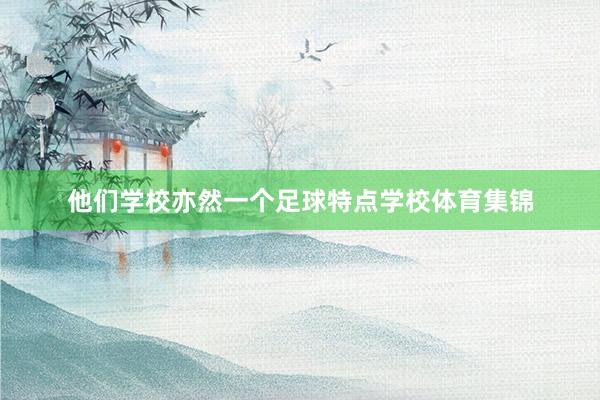 他们学校亦然一个足球特点学校体育集锦