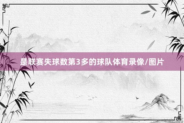 是联赛失球数第3多的球队体育录像/图片