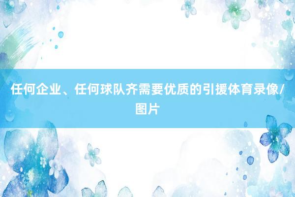 任何企业、任何球队齐需要优质的引援体育录像/图片