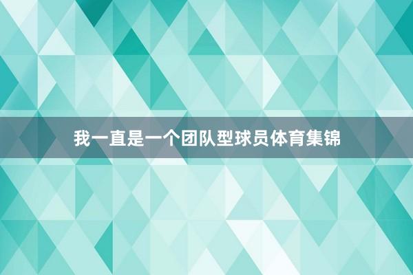 我一直是一个团队型球员体育集锦