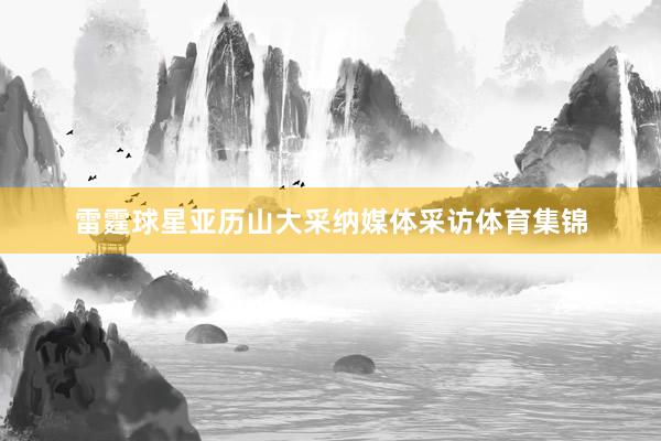 雷霆球星亚历山大采纳媒体采访体育集锦