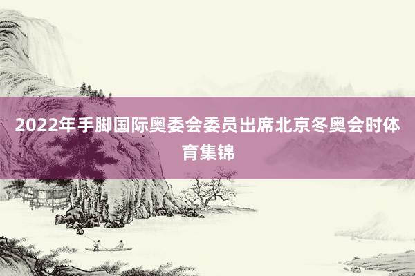 2022年手脚国际奥委会委员出席北京冬奥会时体育集锦