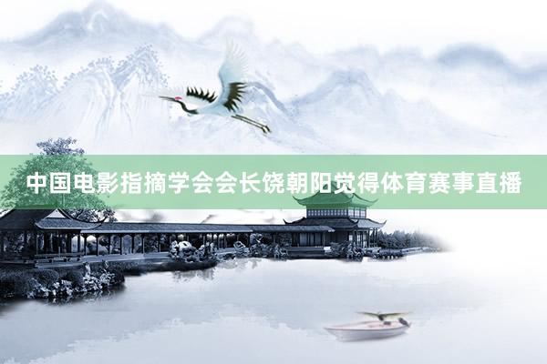 中国电影指摘学会会长饶朝阳觉得体育赛事直播