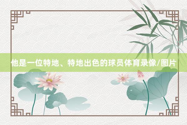 他是一位特地、特地出色的球员体育录像/图片