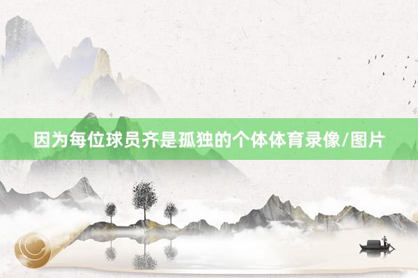 因为每位球员齐是孤独的个体体育录像/图片