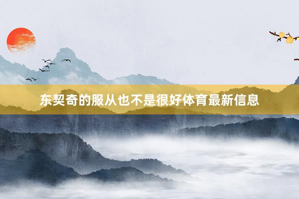 东契奇的服从也不是很好体育最新信息