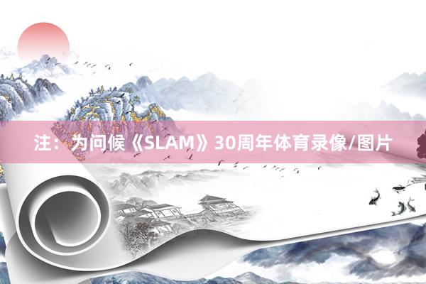 注:为问候《SLAM》30周年体育录像/图片