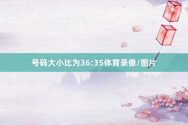 号码大小比为36:35体育录像/图片
