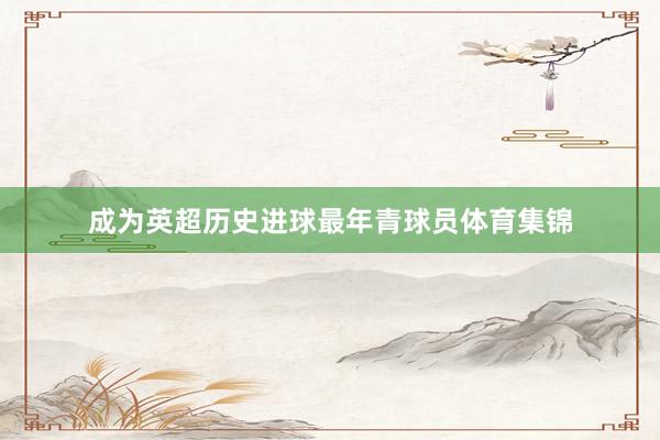 成为英超历史进球最年青球员体育集锦