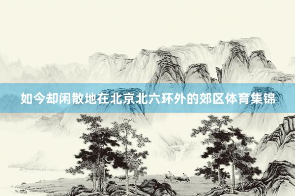 如今却闲散地在北京北六环外的郊区体育集锦