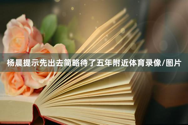 杨晨提示先出去简略待了五年附近体育录像/图片