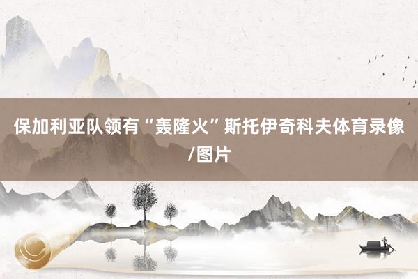 保加利亚队领有“轰隆火”斯托伊奇科夫体育录像/图片