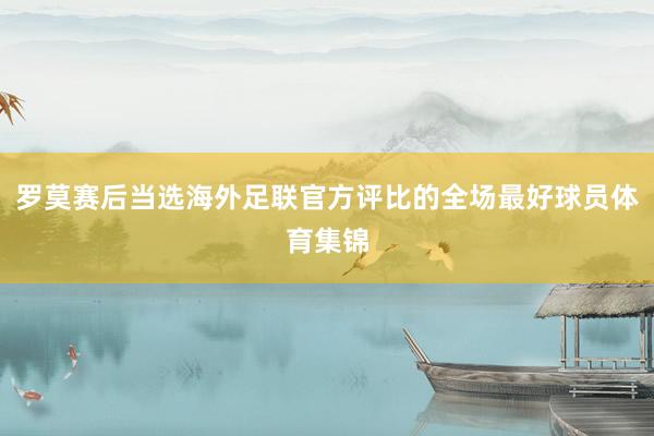 罗莫赛后当选海外足联官方评比的全场最好球员体育集锦